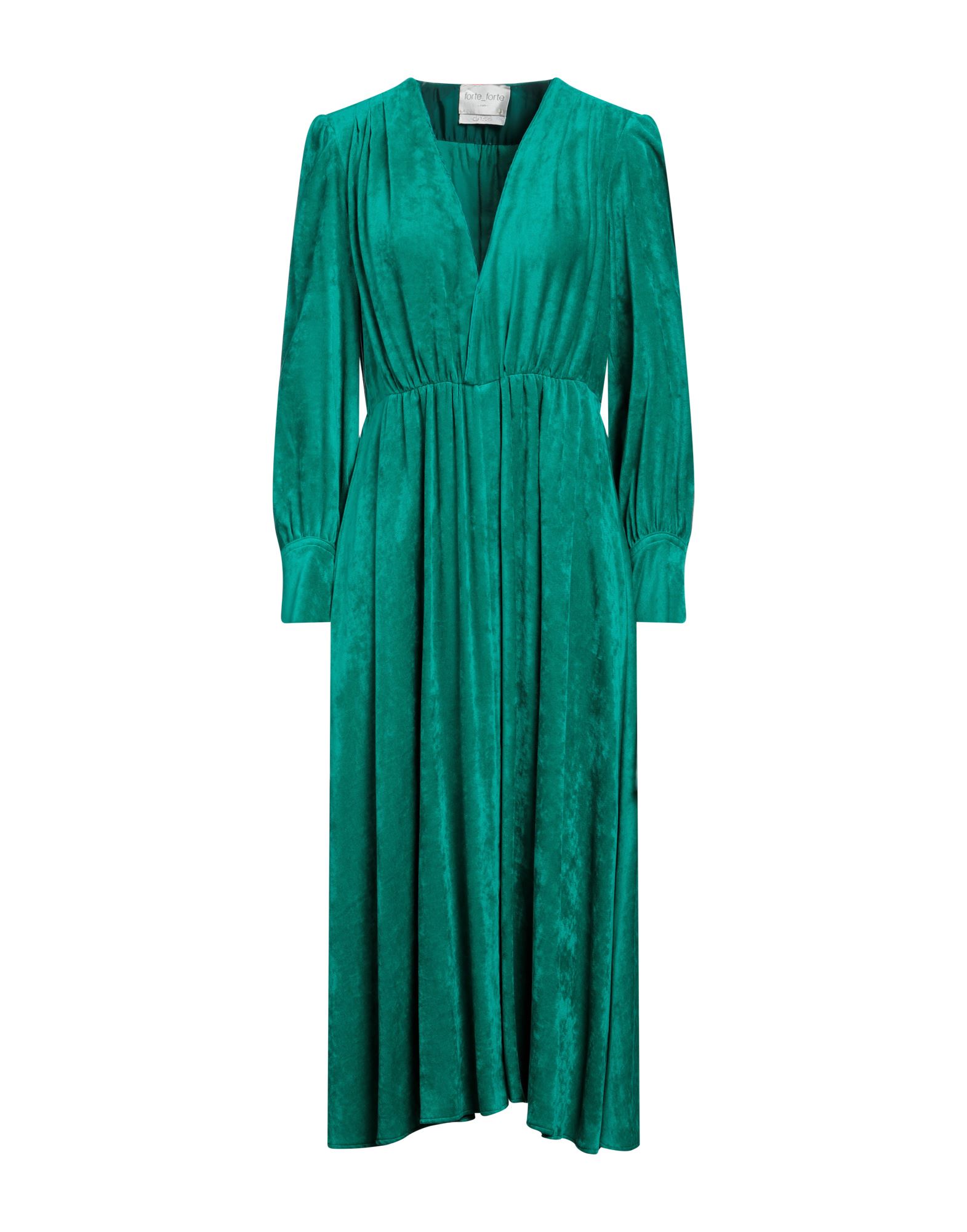 FORTE_FORTE Midi-kleid Damen Grün von FORTE_FORTE