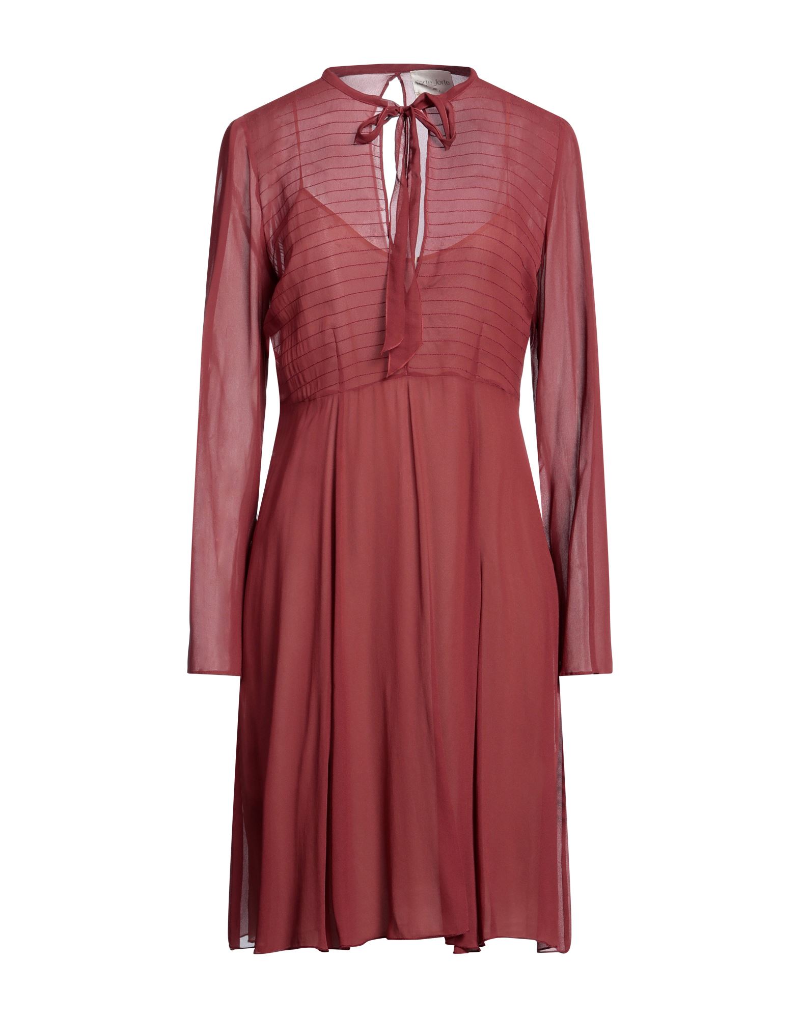 FORTE_FORTE Midi-kleid Damen Ziegelrot von FORTE_FORTE