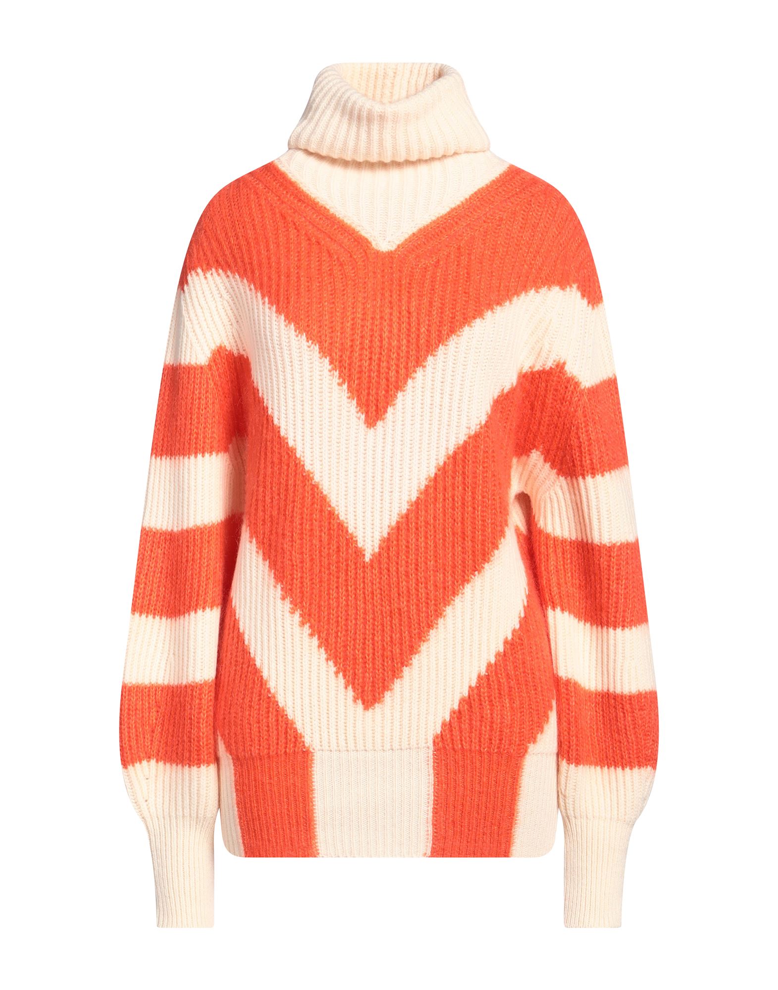 FORTE_FORTE Rollkragenpullover Damen Orange von FORTE_FORTE