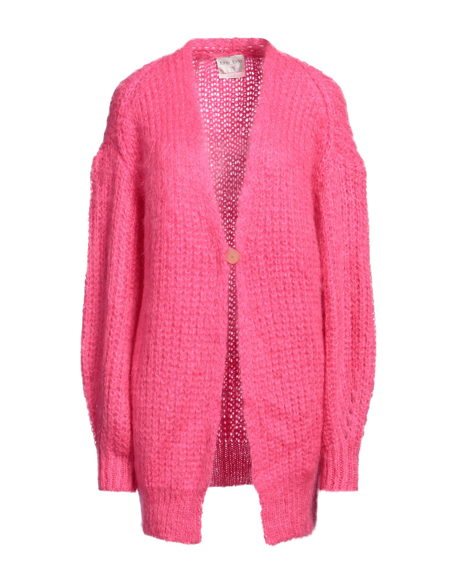 FORTE_FORTE Strickjacke Damen Fuchsia von FORTE_FORTE