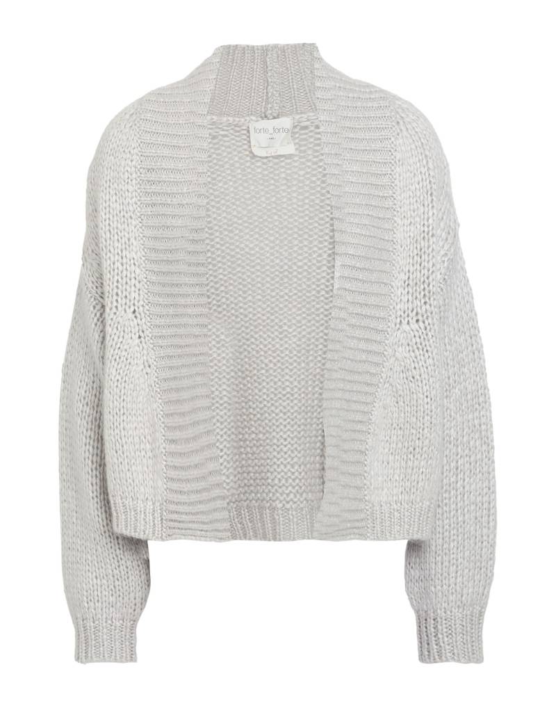 FORTE_FORTE Strickjacke Damen Hellgrau von FORTE_FORTE