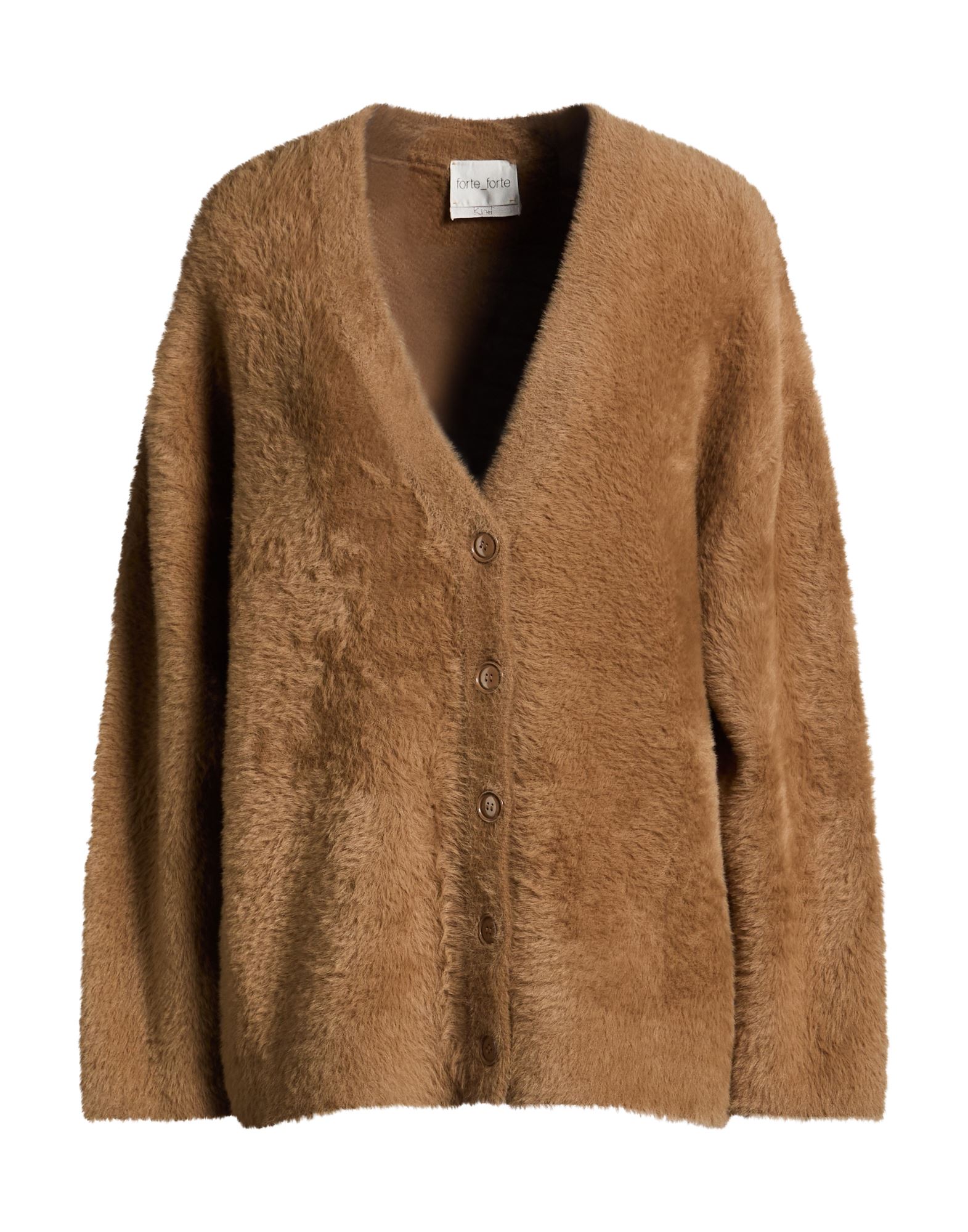 FORTE_FORTE Strickjacke Damen Kamel von FORTE_FORTE