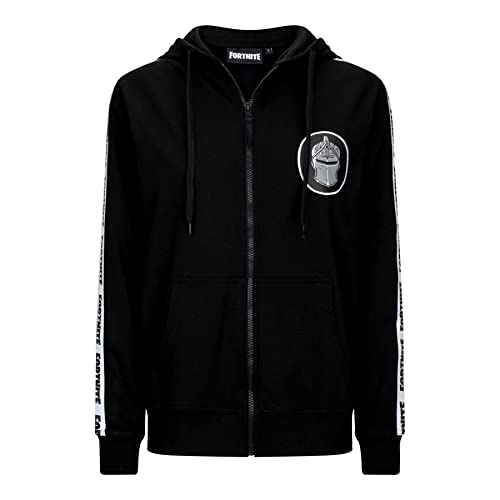 FORTNITE | Toys & Gamers | Knight | Schwarz | Langarm | Unisex Erwachsene | Kapuzenpullover mit Kordelzug | Gaming Baumwolle Hoodie Größen S-XL, Schwarz , S von Fortnite