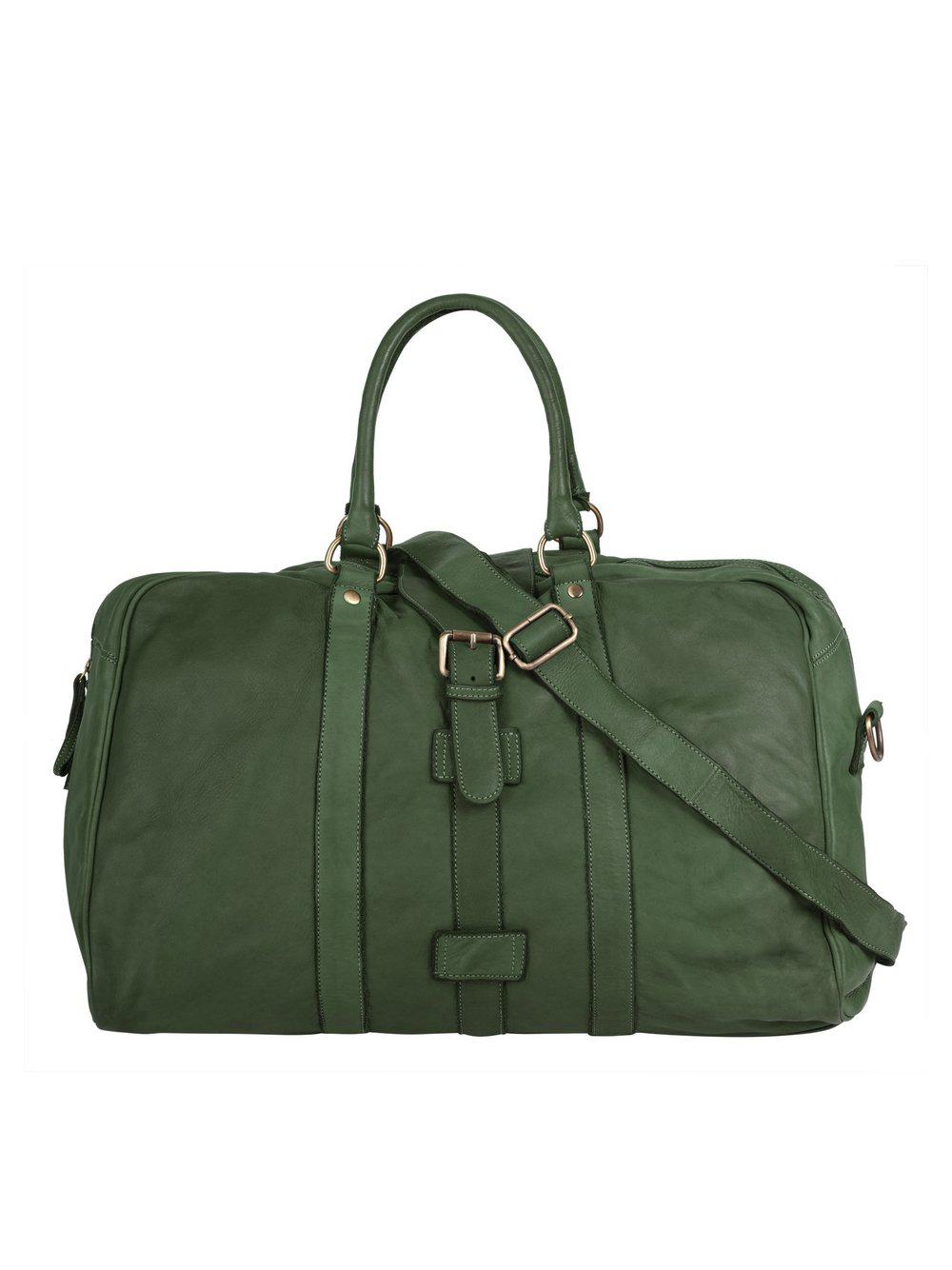 forty° Reisetasche Damen Leder, grün von FORTY°