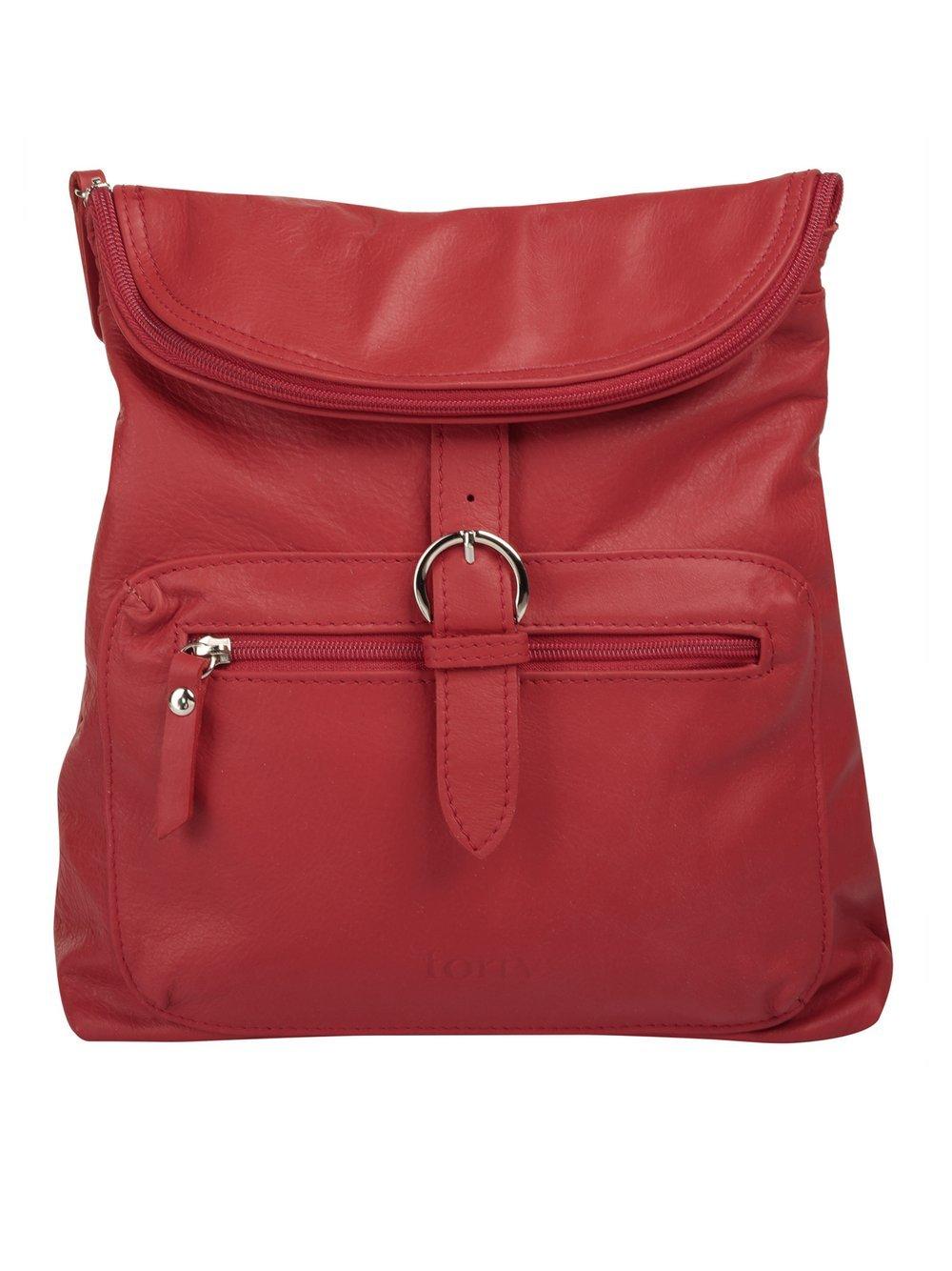 forty° Rucksack Damen Leder, rot von FORTY°