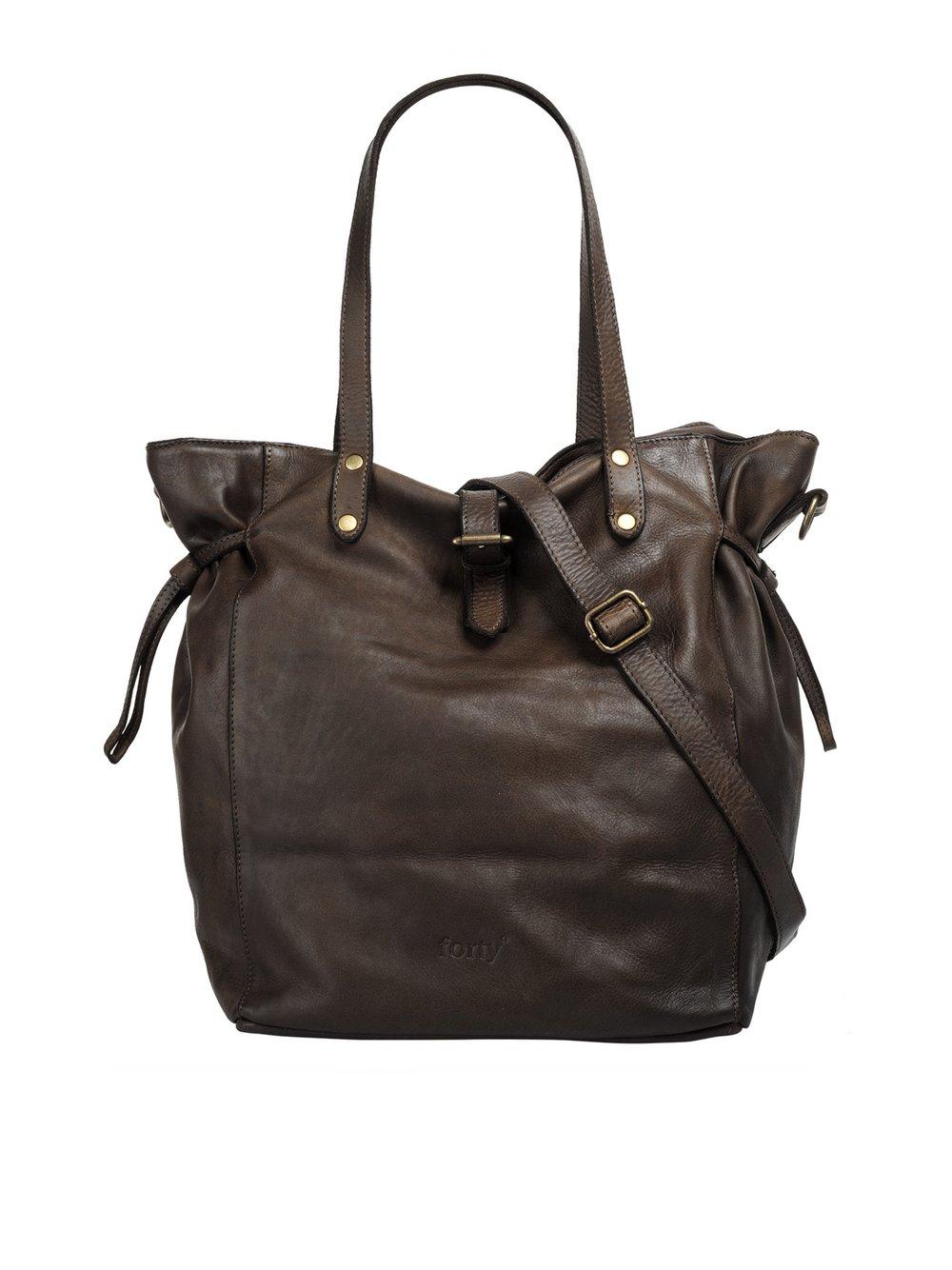 forty° Shopper Damen Leder, braun von FORTY°