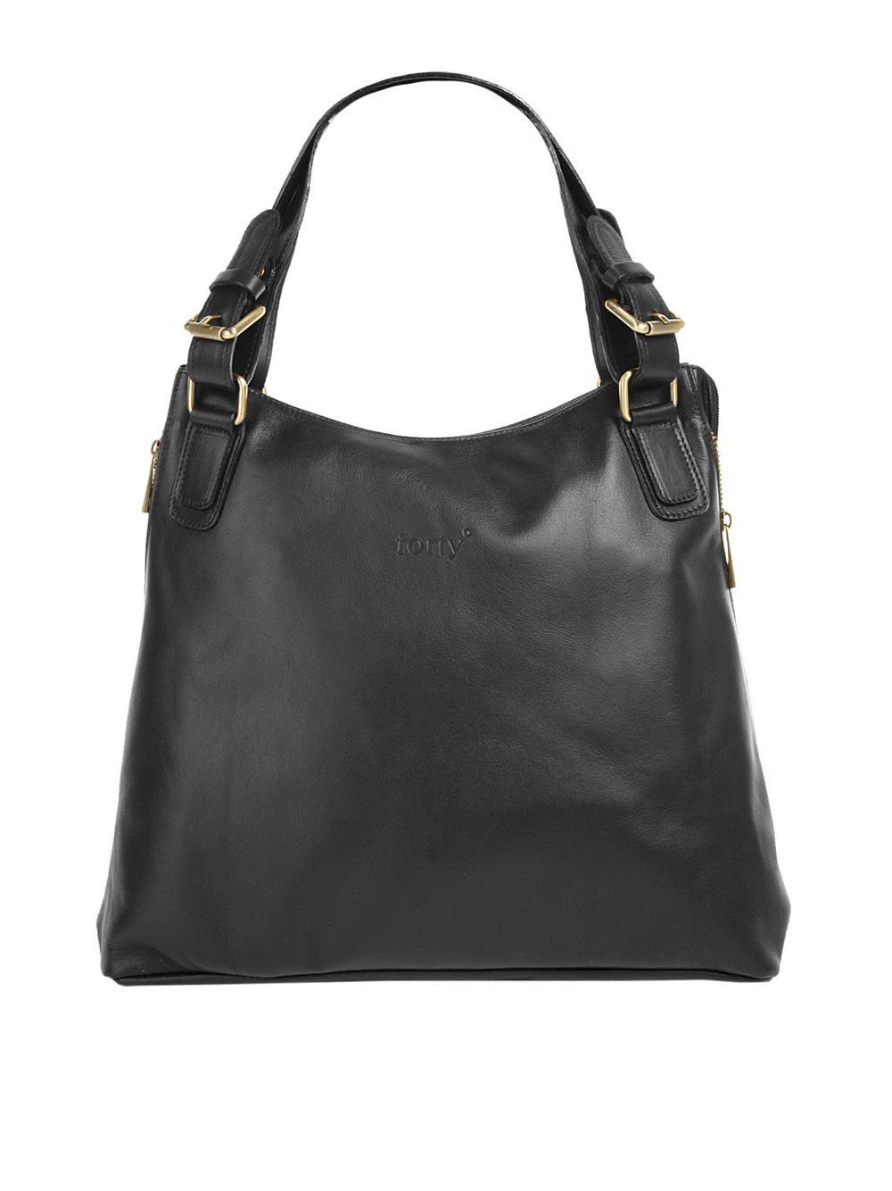 forty° Shopper Damen Leder, schwarz von FORTY°