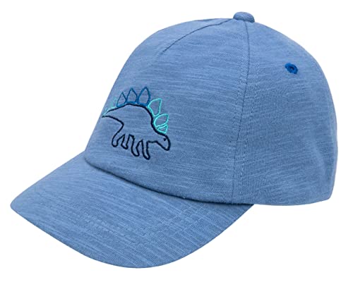 Basecap Baby Jungen Verstellbar - Schildmütze für Kinder Kappe Trucker Hut Sonnenhut(46,Blau Dinosaurier) von Foruhoo