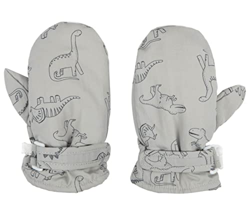 FORUHOO Kinder Handschuhe Wasserdicht mit Fleece Fäustlinge für Unisex Baby Winter(Grau,M) von Foruhoo