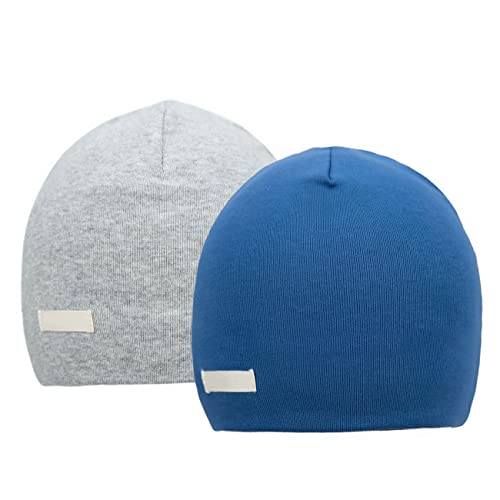 FORUHOO Mädchen Mütze Set mit Schal Kinder Beanie für Herbst Winter Baumwolle 2er(Z: Blau,44-48) von FORUHOO