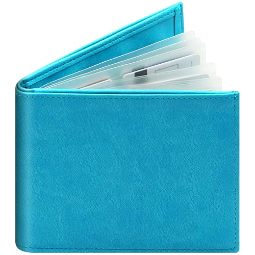 FORYEE Bifold Leder Geldbörse für Herren Damen, RFID Minimalistische Geldbörse mit 12 Kartenfächern und großem Bargeldfach, Multifunktionaler Kartenhalter mit oben offen, dünnes & stilvolles von FORYEE