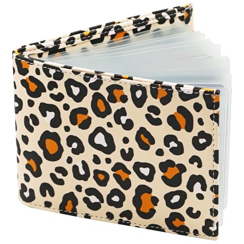 FORYEE RFID-Kartenhalter, Geldbörse für Damen und Herren, minimalistische faltbare Ledergeldbörse mit 24 Kartenfächern und großem Geldfach, multifunktionaler Kartenhalter mit oben offen, dünnes und von FORYEE