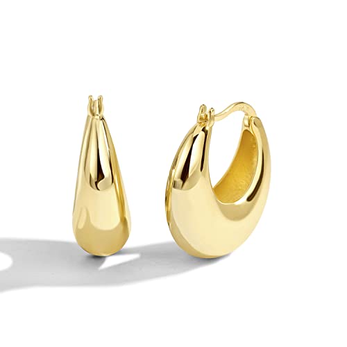 Ohrringe for Frauen Sterling Silber Ohrstecker Frauen durchbohrte Drachenohrringe Mode elegante abgerundete Messing vergoldete Ohrringe von FORgue
