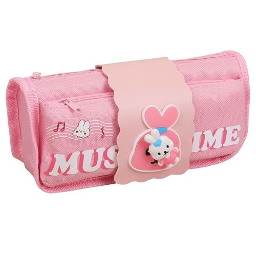 FOSDICK Stiftemäppchen mit 2 Fächer, Federmappe Mädchen, Federmäppchen Große Kapazität, Aesthetic Mäppchen, Reißverschluss Smoothy Federmappe für Middle School College Office Studentin Mädchen von FOSDICK