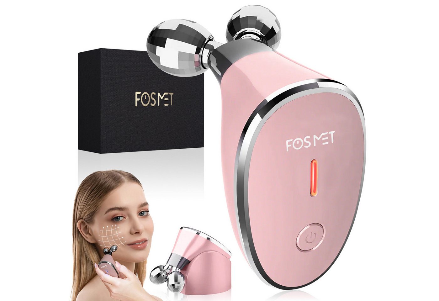 FOSMET Gesichtsmassagegerät 5-in-1 EMS Mikrostrom Gesichtsmassagegerät zur Straffung &Faltenpflege, mikrostrom gerät Face Lifting Tool Anti-Aging Gerät Faltenreduktion FOSMET Gesichtsmassagegerät 5-in-1 EMS Mikrostrom Gesichtsmassagegerät zur Straffung &Faltenpflege, mikrostrom gerät Face Lifting Tool Anti-Aging Gerät Faltenreduktion von FOSMET