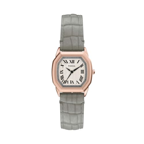 FOSSIL Damen Analog Quarz Uhr mit Leder Armband ES5435 von FOSSIL
