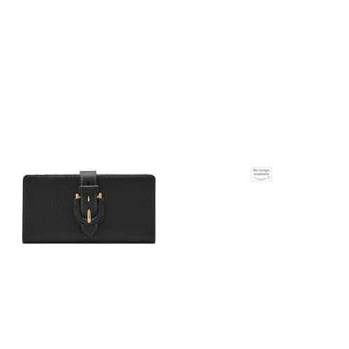 FOSSIL Damen Harwell Schwarzes Leder Portemonnaie und Jessie Gürtel, Set von Fossil