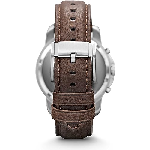 FOSSIL FS4735 Chronograph Uhr Herrenuhr Lederarmband Edelstahl 5 bar Analog Chrono Datum Braun von FOSSIL