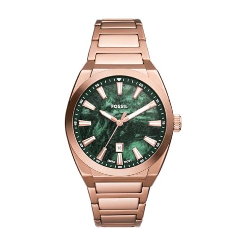 FOSSIL Herren Analog Quarz Uhr mit Edelstahl Armband FS6074 von FOSSIL