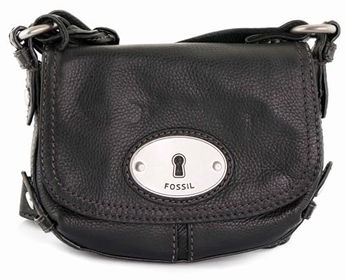 FOSSIL Umhängetasche Maddox SMALL Flap Schultertasche Tasche Schwarz von Fossil