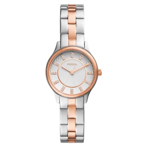 Fossil Damen Analog Quarz Uhr mit Edelstahl Armband BQ3915 von FOSSIL