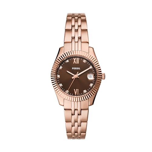 Fossil Damen Analog Quarz Uhr mit Edelstahl Armband ES5324 von FOSSIL