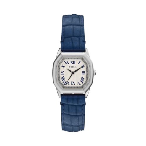 FOSSIL Damen Analog Quarz Uhr mit Leder Armband ES5425 von Fossil