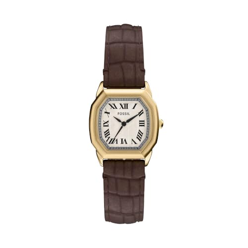FOSSIL Damen Analog Quarz Uhr mit Leder Armband ES5426 von Fossil