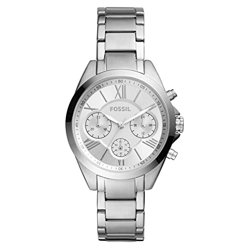 Fossil Damen Armbanduhr moderne Courier, Silber, BQ3035 von Fossil