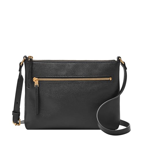 Fossil Damen Fiona Crossbody Bag Umhängetasche, Handtasche, schwarz von Fossil