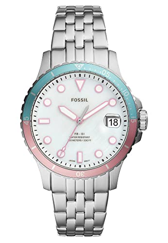 Fossil Damen Quarz 3 Zeiger Uhr mit Armband FB-01 ES4741 von FOSSIL