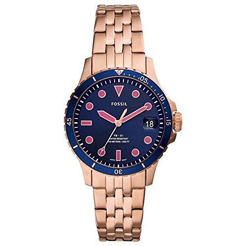 Fossil Damen Quarz 3 Zeiger Uhr mit Armband FB-01 ES4767 von FOSSIL