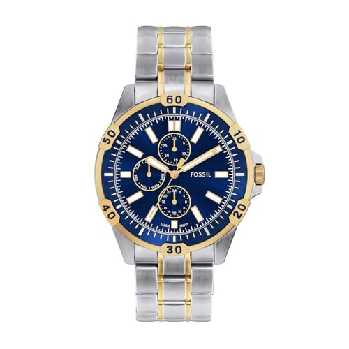 FOSSIL Herren Analog Quarz Uhr mit Edelstahl Armband FS6146 von FOSSIL