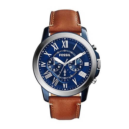 Fossil Herren Analog Quarz Uhr mit Leder Armband FS5151 von FOSSIL
