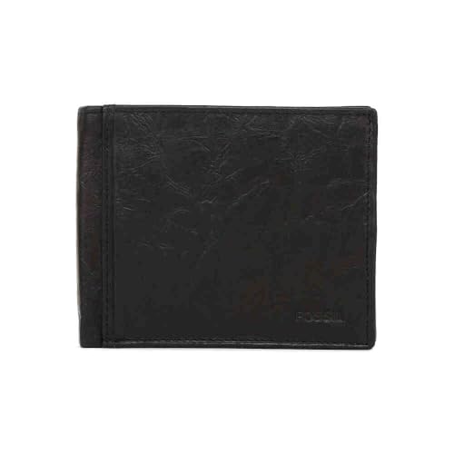 Fossil Men's Ingram Tri-Fold Wallet, Black von FOSSIL