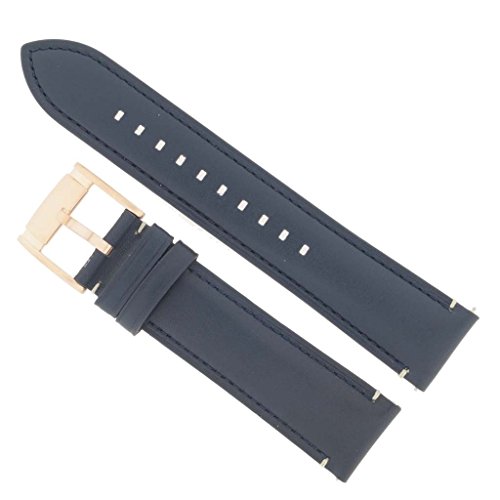 Fossil Original Uhrenarmband LB-FS5237 22mm Leder Blau Uhrband FS-5237 von FOSSIL