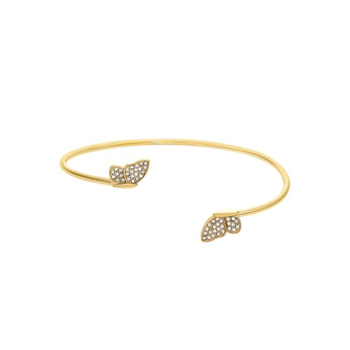 FOSSIL Damen Edelstahl mit offener Manschette Armspange von Fossil