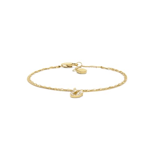 FOSSIL Women's Messing mit Karabinerverschluss Doppelkettenarmband von FOSSIL
