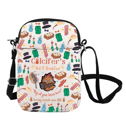 Anime Bed & Breakfast Inspire Crossbody Bag Anime Lover Umhängetasche Anime Fan Geschenk Japanisch Anime inspiriertes Geschenk, Calcifer's Cb von FOTAP