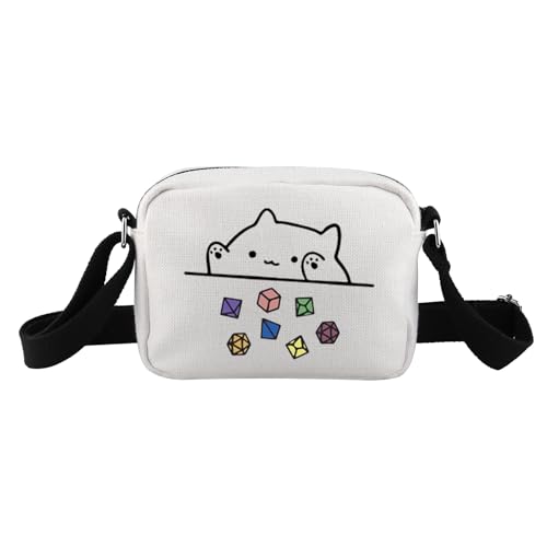 FOTAP DnD Dungeon Master Tasche mit Reißverschluss, Gamerwürfel, Crossbody-Tasche (WT-Dragons Card HB) von FOTAP