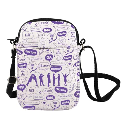 FOTAP K-Pop Group Crossbody Bag K-Pop Band Merchandise K-Pop Musik Fans Geschenke Musik Gruppe Mitglieder Umhängetasche, Save Me Cb UK, INCHES von FOTAP