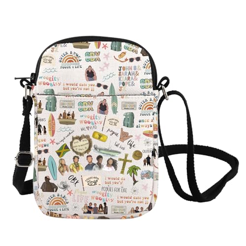 FOTAP OBX Pogue For Life Crossbody Bag Pogue Life Umhängetasche OBX Poguelandia Merch North California Umhängetasche, Obx Cb UK, INCHES von FOTAP