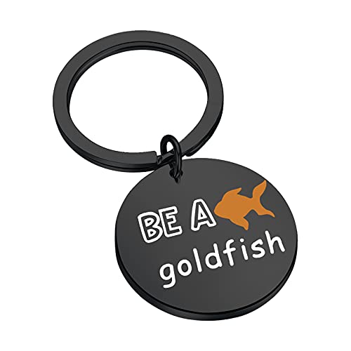 FOTAP Schlüsselanhänger mit Aufschrift "Be A Goldfisch", Geschenkidee, B-Goldfish Schlüsselanhänger, Medium von FOTAP