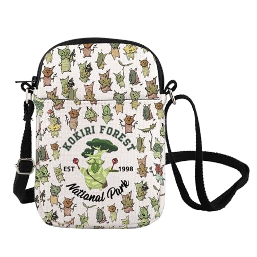 FOTAP The Legend Of Dad Inspire Crossbody Bag Zelda Korok Messenger Bag Zelda Umhängetasche Korok Dad Geschenk Gamer Geschenk, K Okiri Cb UK, INCHES von FOTAP