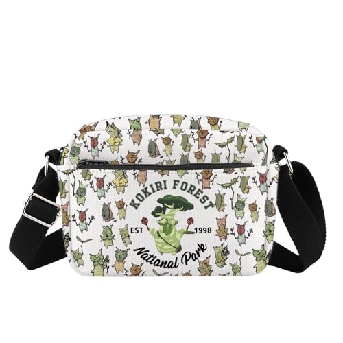 FOTAP The Legend Of Dad Inspire Crossbody Bag Zelda Korok Messenger Bag Zelda Umhängetasche Korok Dad Geschenk Gamer Geschenk, K Okiri Hb Cb UK, INCHES von FOTAP