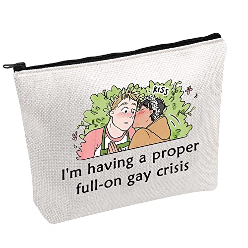 Herzstopper, Merch, Herzstopper, Make-up-Tasche, inspiriert von Spotify, Geschenk für Jungen, Liebesgeschenk, Comics, Liebhaber, Geschenk, TV-Show, Fanartikel, Gay Crisis, UK von FOTAP