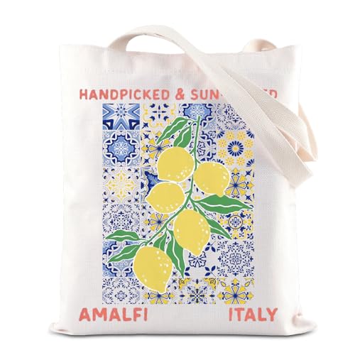 Lemon Limoncello Tragetasche Amalfi Italy Inspire Schultertasche Amalfiküste Geschenkidee für Reiseliebhaber (AmalfiItaly T) von FOTAP