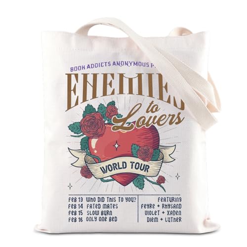Morally Grey Villain Book Inspire Tote Bag Dark Romance Reader Gift Romantasy Fated Mates Booktok Merch (Book Addicts T) von FOTAP