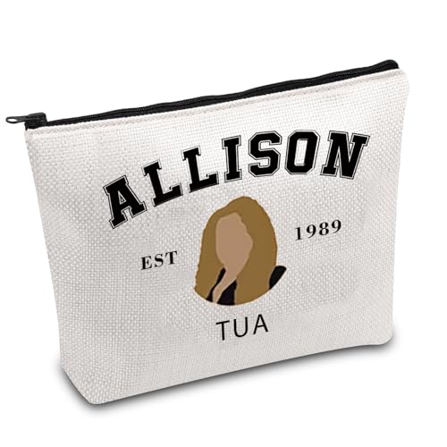 TUA Make-up-Tasche mit Regenschirm, Motiv: Spatzen-Akademie, Kosmetiktasche, U-Akademie, Make-up-Tasche, weiß, Allison-T UK von FOTAP