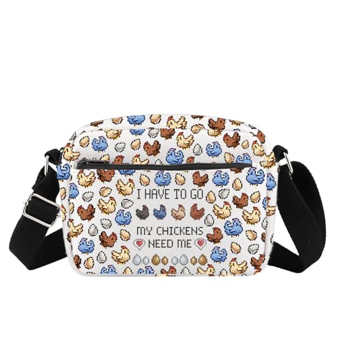 Valley Game Inspired Crossbody Bag Video Game Gifts Pixel Chicken Lover Gift Farming Country Adventure Gaming Gift, Need Me Hb von FOTAP